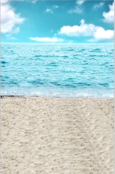 

1.5x2.2m Customize Thin vinyl photography backdrop sea scenery computer printing Vinyl cloth background for photo studio F-1299