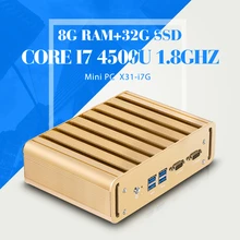 Mini PC Core I7 4500U DDR3 8G RAM 32G SSD With Wifi Desktop Industrial PC Fanless Mini PC Desktop Laptop Computer