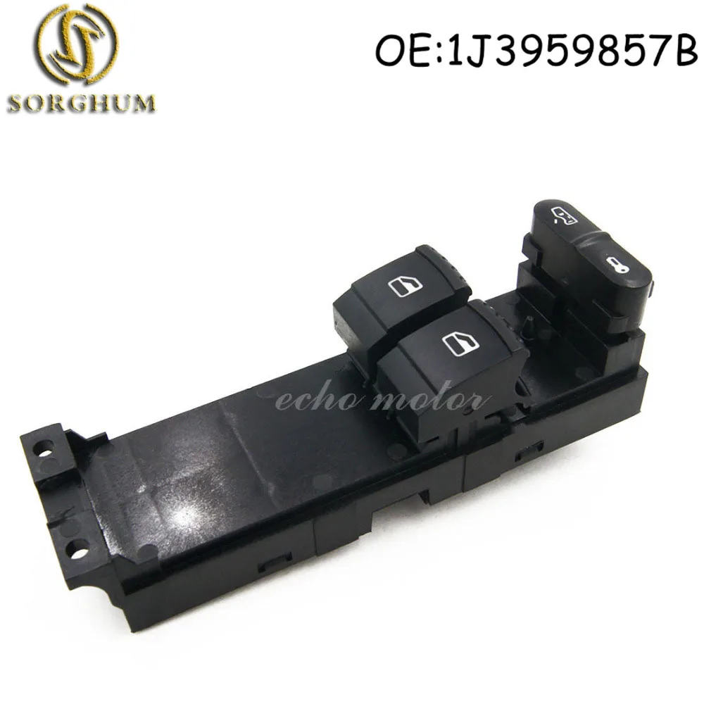 New 1J3 959 857 1J3959857B Master Panel Power Window Switch For VW Golf