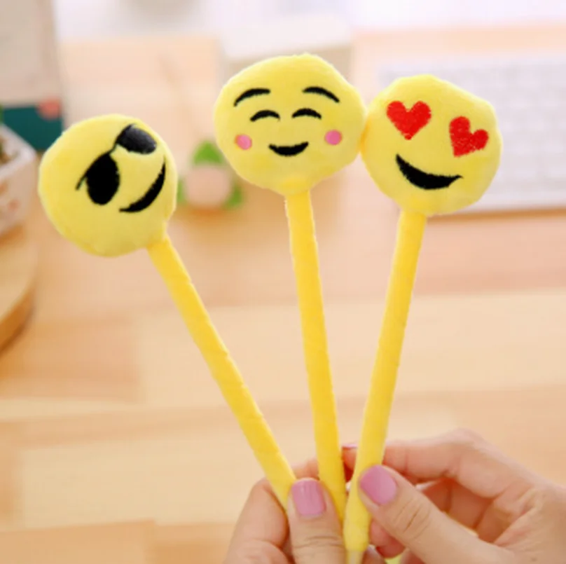 Best 300PC ballpoint pen cute cartoon Look Creative novelty plush ballpoint pens office stationery