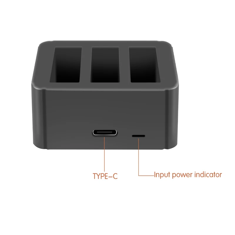 3 в 1 USB зарядное устройство type-c зарядный порт зарядное устройство коробка адаптер портативный для dji OSMO Action S порт аксессуары для камеры