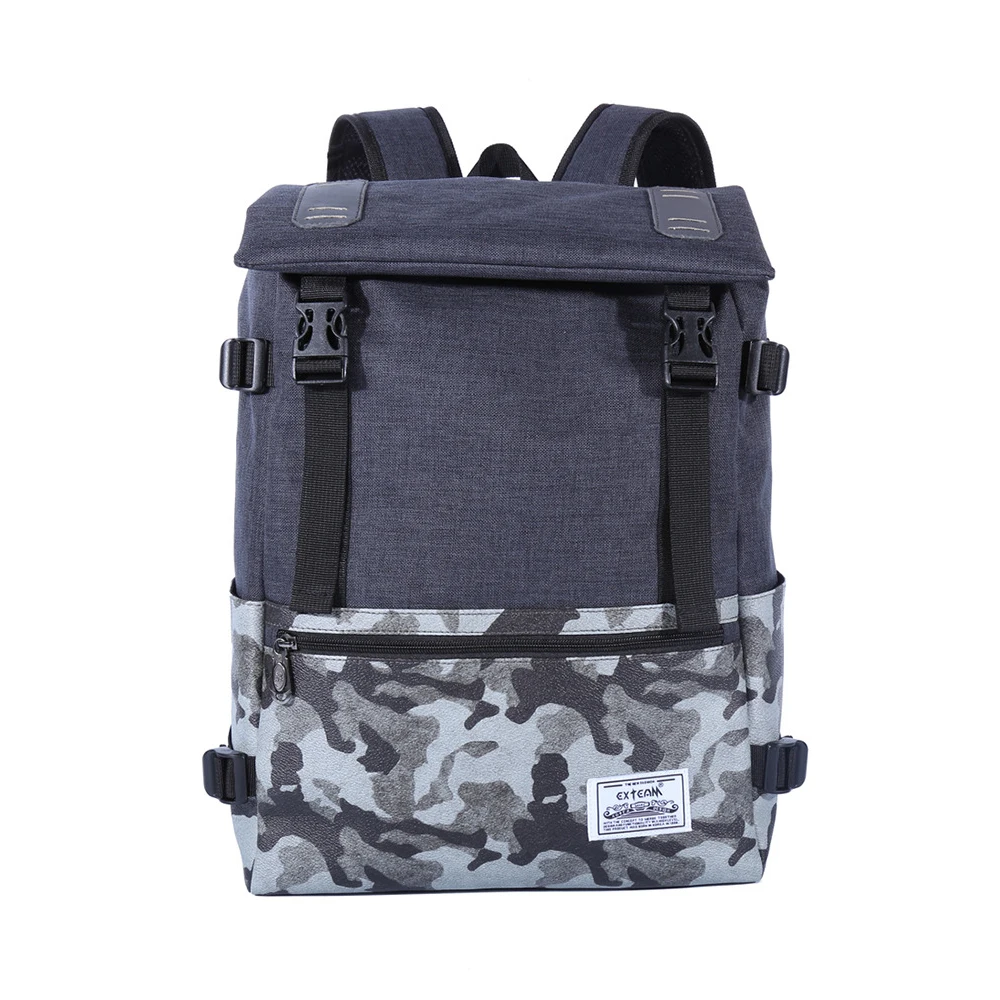 

Oxford Men Backpack Women Laptop Backpack Leather Printing Camouflage Male Travel Backpack Notebook Bag Female Bagpack mochila