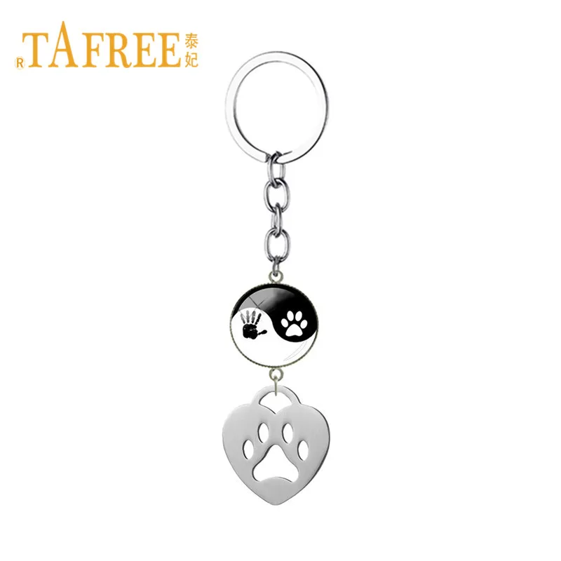 Брелок для ключей TAFREE Мой Питомец Подвесные Брелки с принтом лапы животных в