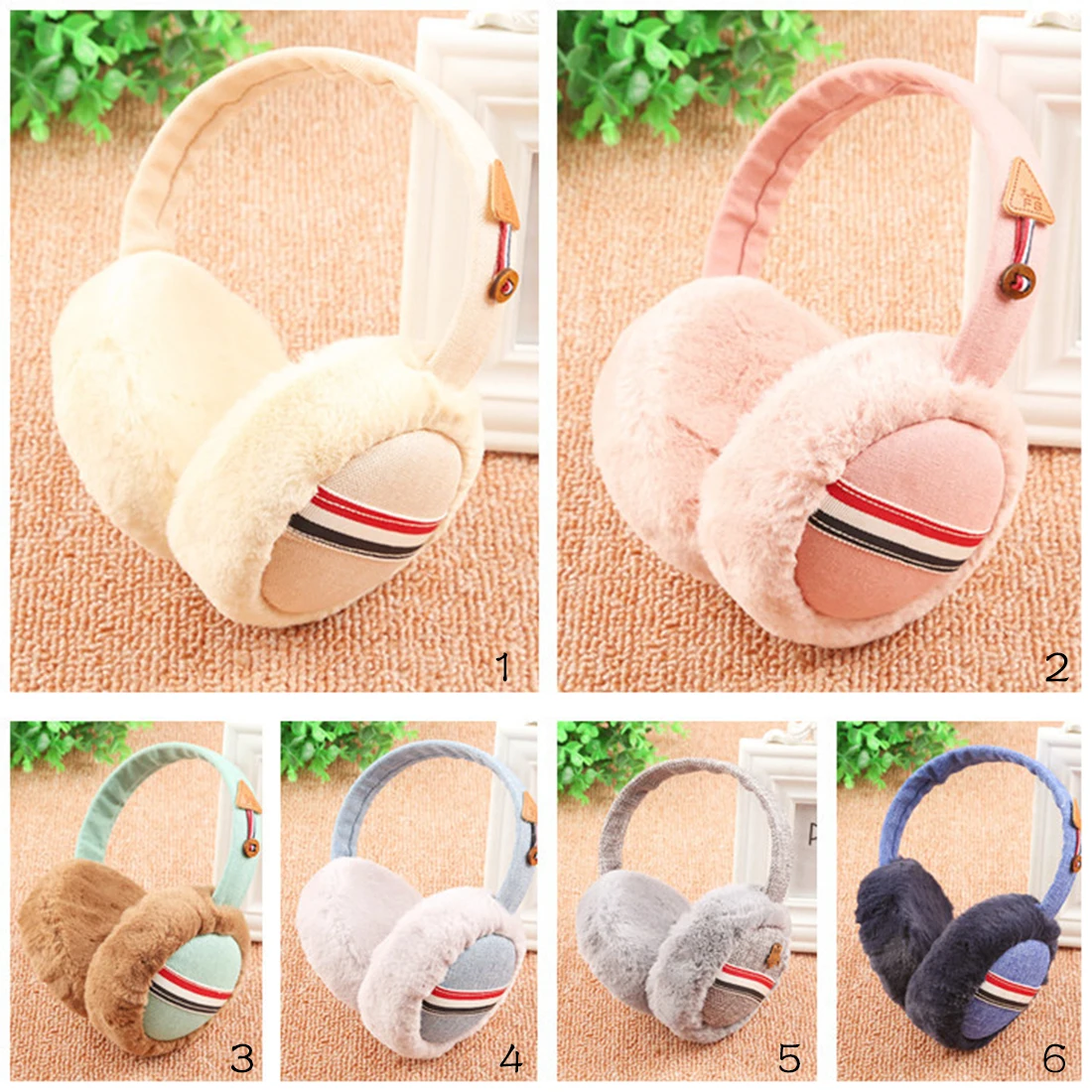 1Pcs Top Sell Winter Ear Covers For Women Warm Trendy Fur Earflap Girl