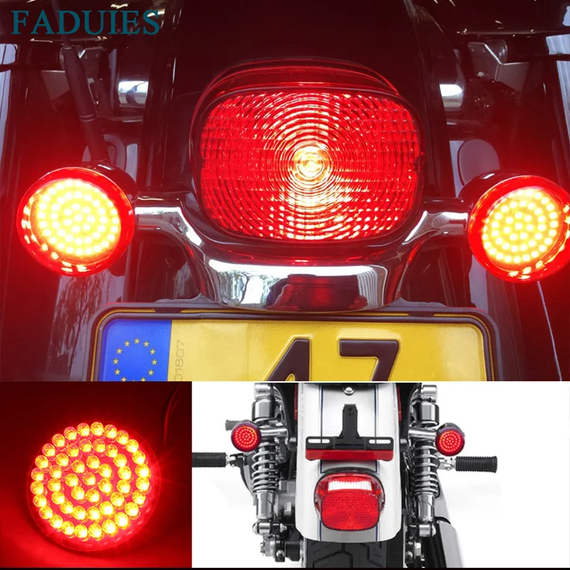 FADUIES " красный задний светодиодный указатель поворота для мотоцикла задний 1156 указателей поворота