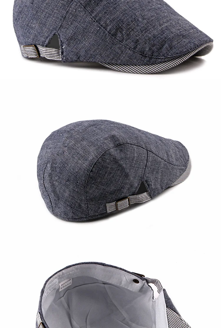 FS Unisex Beret Cap Men Fashion Cotton Flat Brim Caps Vintage Women Berets Hats Gray Blue Beige Boina Para Hombre male beret