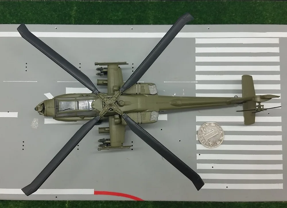 1: 72 Американский AH-64A Apache военный вертолет модель Trumpeter 37025 Коллекционная модель