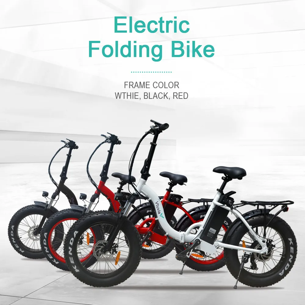 Черный цвет 20 дюймов складная рама E bike 4 0 дюйм. Толщина шина 48V 500W 12Ah литиевая