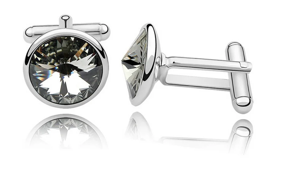 Мужские французские запонки для рубашки изготовленные из кристаллов Swarovski ELE TS