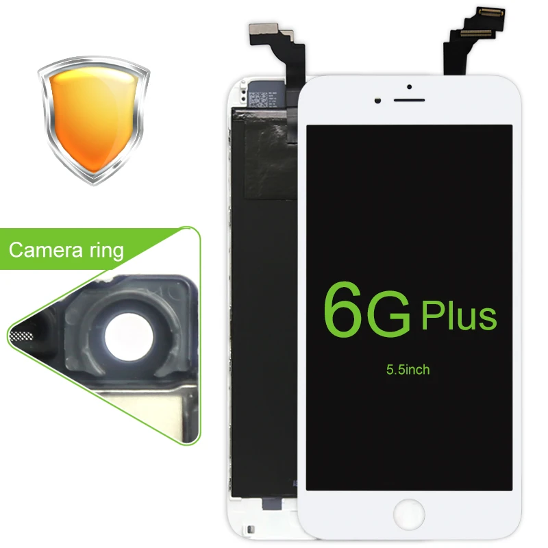 Prix pour 5 pcs bonne qualité pour iphone 6 plus lcd avec tactile remplacement blanc noir livraison gratuite + oreille maille + cameral titulaire + support de capteur Prix pour 5 pcs bonne qualité pour iphone 6 plus lcd avec tactile remplacement blanc noir livraison gratuite + oreille maille + cameral titulaire + support de capteur