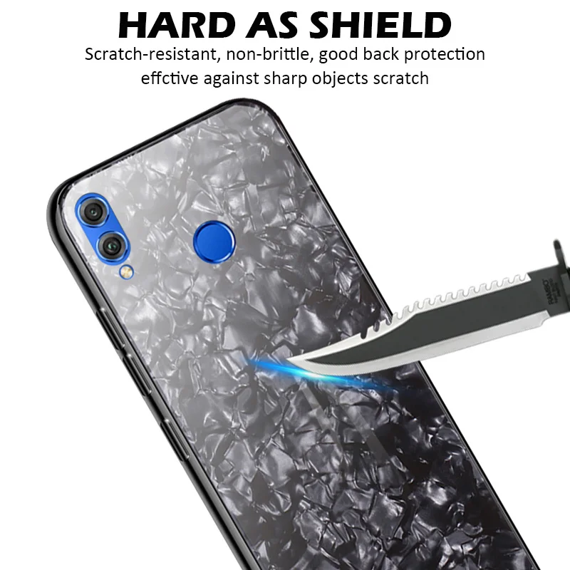 KHW2033_3_JONSNOW Tempered Glass Phone Case For Huawei Honor 8X 8C Glossy Hard Back Cover for Honor 10 9 Lite 7C 7A Pro 7X