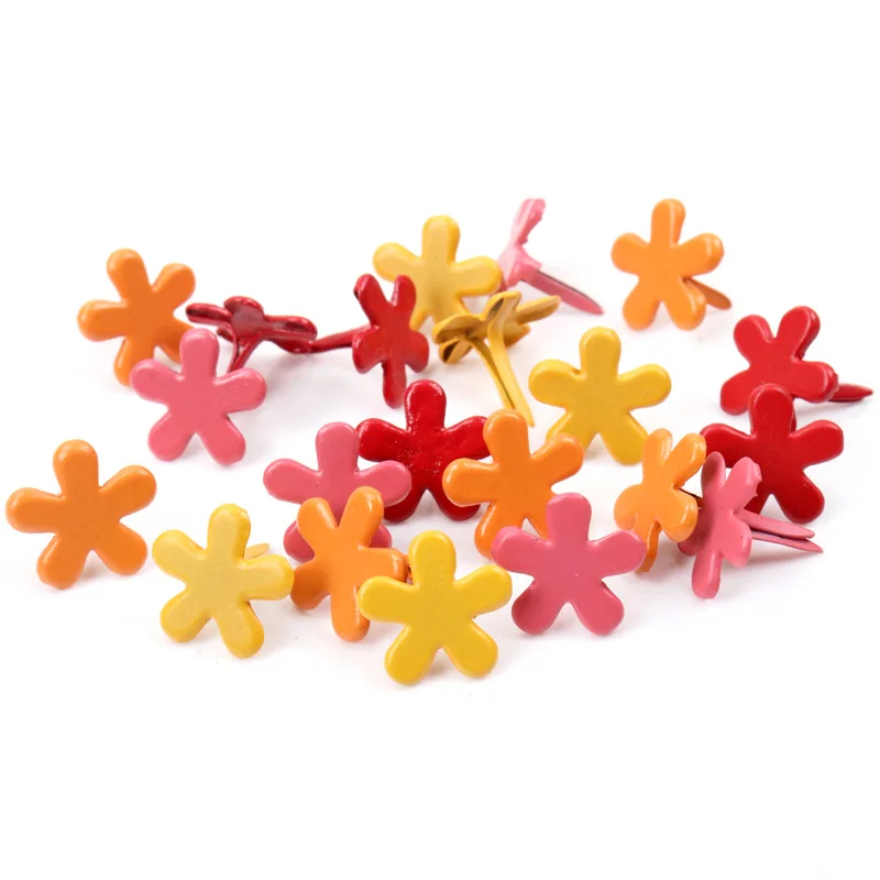 Mix Butterfly Flower Leaf Shape Rhinestone Studs And Spikes Clothes Round Square Brads Scrapbooking Embellishment Fastener metal brads scrapbooking decoration