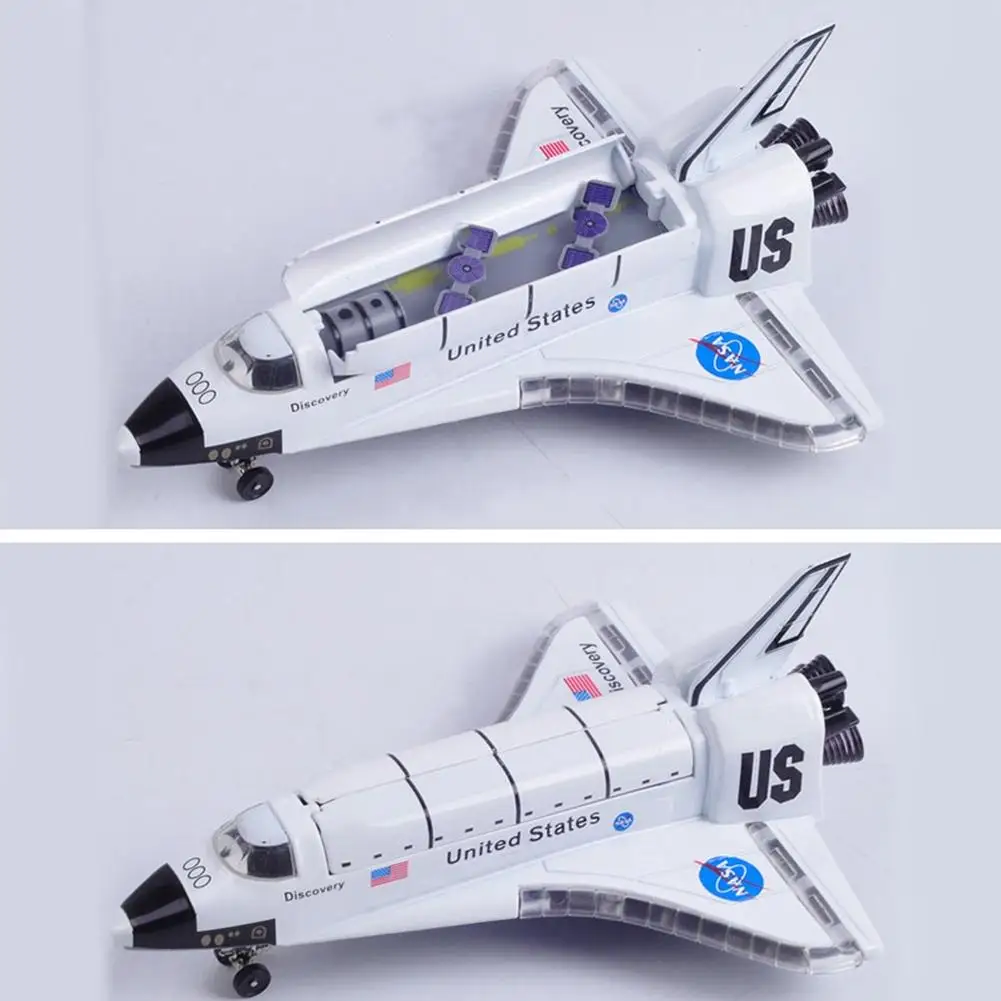 Kopen LeadingStar 8 Inch Lichtmetalen Kracht Controle Space Shuttle Model met Licht   Geluid Speelgoed Vliegtuig Gift Ornament ZK30