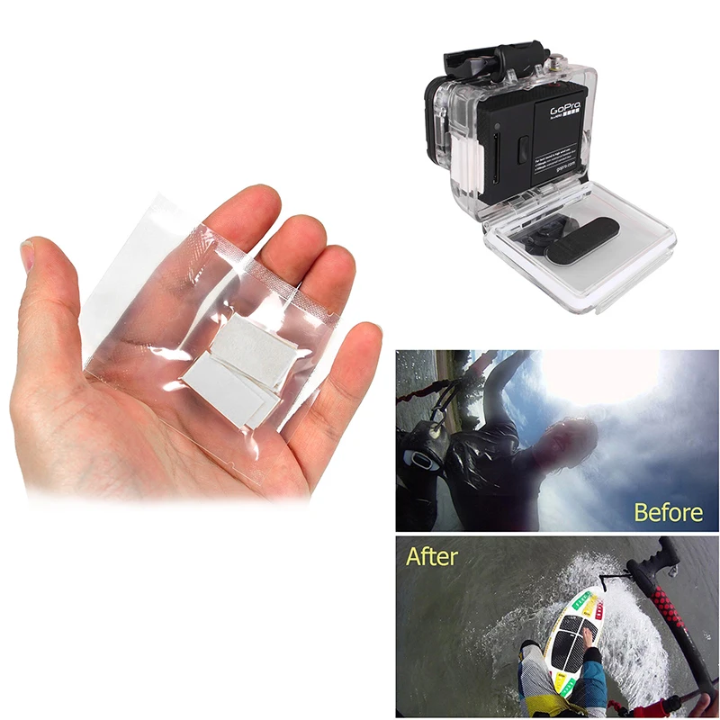 Hot 12Pcs Anti Fog Inserts For Gopro Xiao Mi yi Anti Fog Recycle Drying