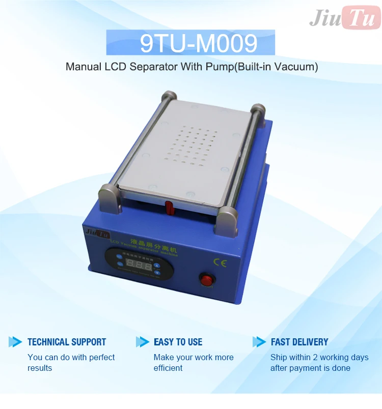 LCD Separator Screen Repair Machine Silver Plate with Rubber Pad Built-in Vacuum Suction Pump Cell Phone Touch Screen Fix (1)
