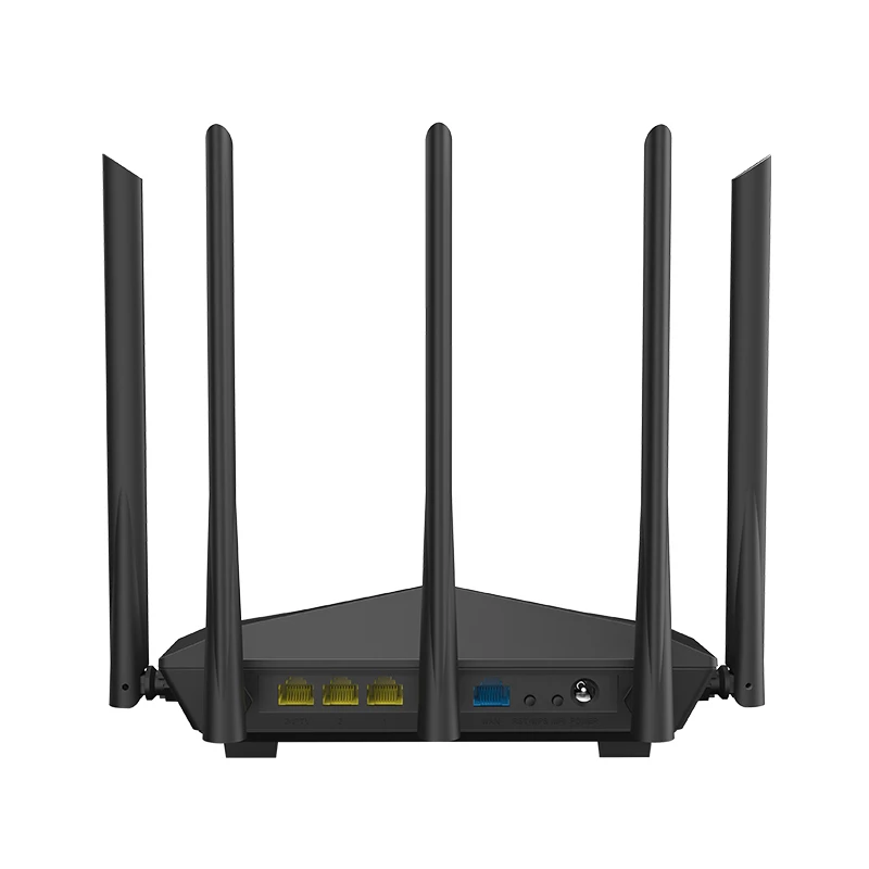 Беспроводной Wi-Fi маршрутизатор Tenda AC11 1200 Мбит/с, 1 ГГц cpu+ 128 М DDR3, 1WAN+ 3 lan гигабитные порты, 5* 6dBi антенны с высоким коэффициентом усиления, умное управление приложением