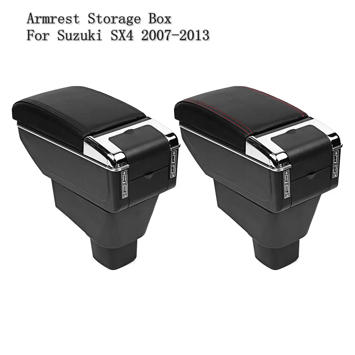 

Car Center Console Armrest Storage Box Arm Console Stowing Tidying Boxes For Suzuki SX4 2007-2013