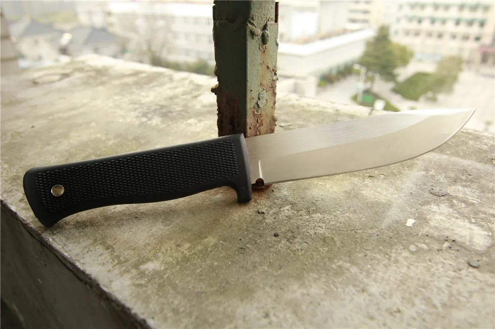 A1 Small straight knife 8Cr13 steel ABS sheath Matte surface 56HRC Outdoor survival camping knife Multi-functional utility tools