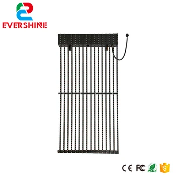 

Ultra thin p31.25 DIP full color glass transparent wall led display screen Outdoor Grille LED Screen