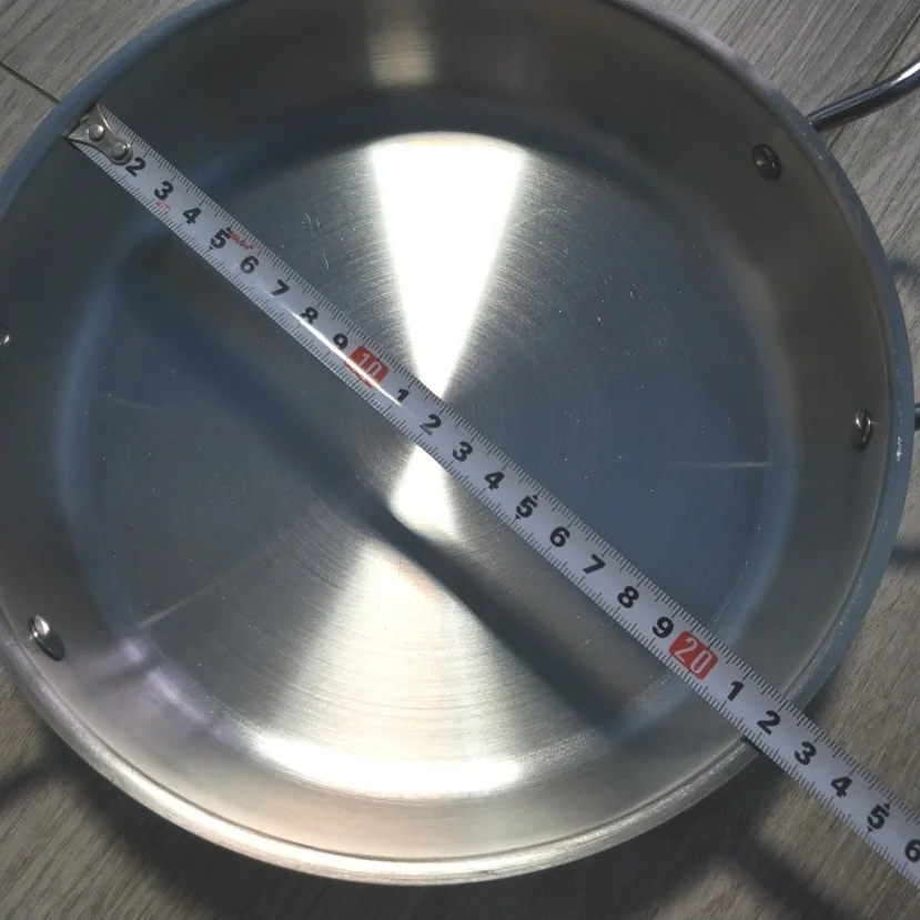 Best продать стиль диаметр: 22 см непокрытие нержавеющая сталь сковорода Жаровни и сковороды гриль(00304