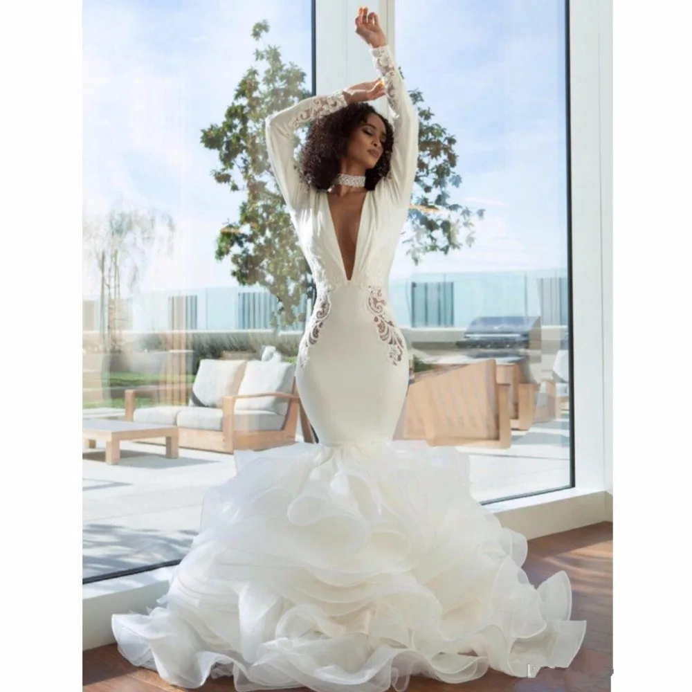 elegant-white-mermaid-prom-dresses-sexy-deep (3)