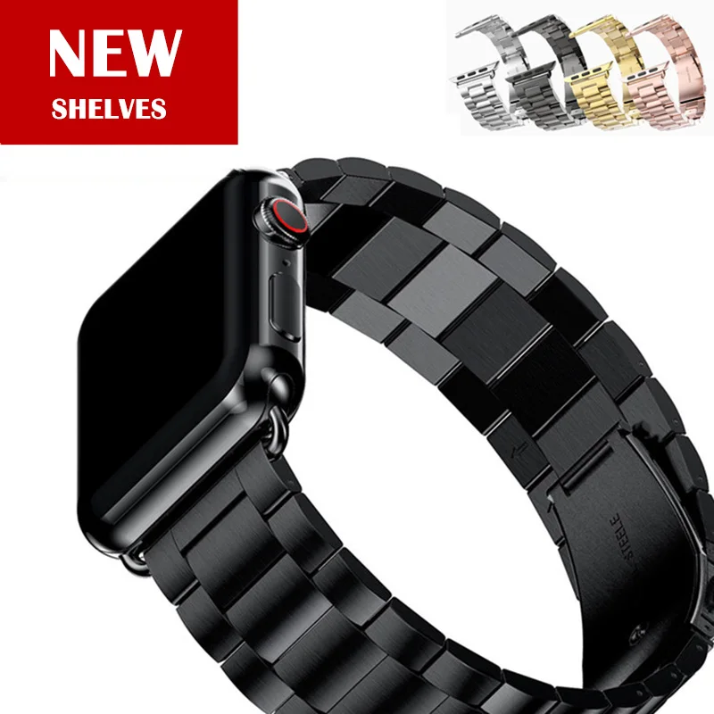 

Stainless Steel StrapSuitable For Apple Watch Band 38mm 40mm 42mm 44mm Metal Smart Watch Belt For Apple Watch Series 1 2 3 4
