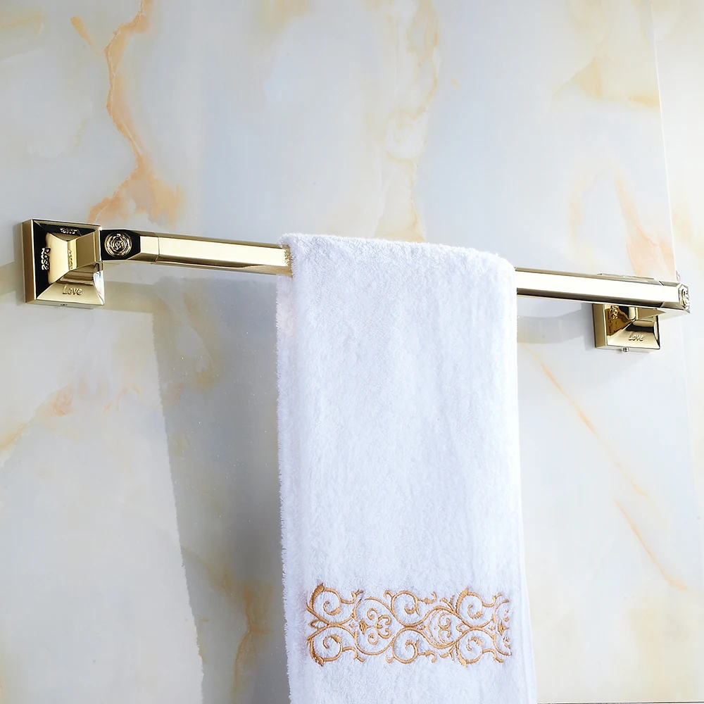 

Luxury Polish/ Brass Towel Rail Antique Towel Holder Copper Towel Bar Bathroom Accessories