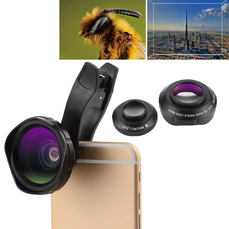 Buy Phone Lens Wide Angle Universal 12X Macro Lens + 0.6X HD Wide angle Lens