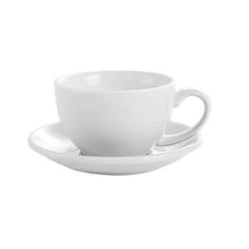 

Quail 10 oz Coffee Flower Cup, Cappuccino Cup Set, Breakfast Cup with Plate and Spoon