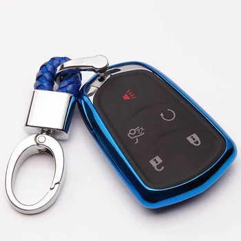 

For Cadillac Escalade TPU Car Key Cover Case Key Holder For Cadillac ATS ATS-L CT6 CTS DTS XT5 ESV XLS SRX STS XTS ELR 2014 2015