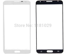 Black White Front Glass Lens Replacement Touch Screen Glass Digitizer Cover for Samsung Galaxy Note3 mini N7500 N7505 With Logo