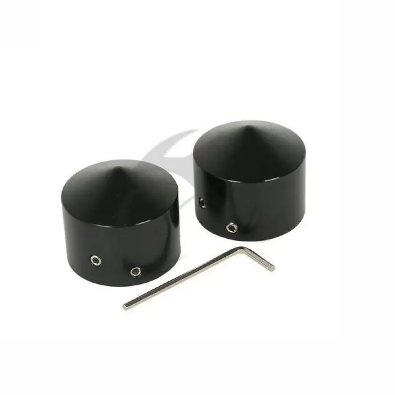 Мотоциклетная черная/хромированная крышка гайки передней оси болт для Harley Touring