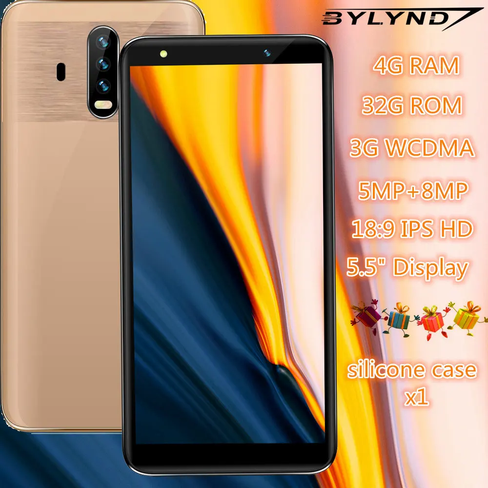 

K20 PRO 4GRAM smartphones quad core 64G ROM 18:9 IPS 8MP HD cheap celulars unlocked FACE ID 5.5" IPS WCDMA android mobile phones