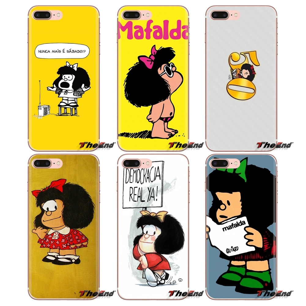 

TPU Case Cover For Xiaomi Mi3 Samsung A10 A30 A40 A50 A60 A70 Galaxy S2 Note 2 Grand Core Prime Cartoon Mafalda Girl Pattern Art