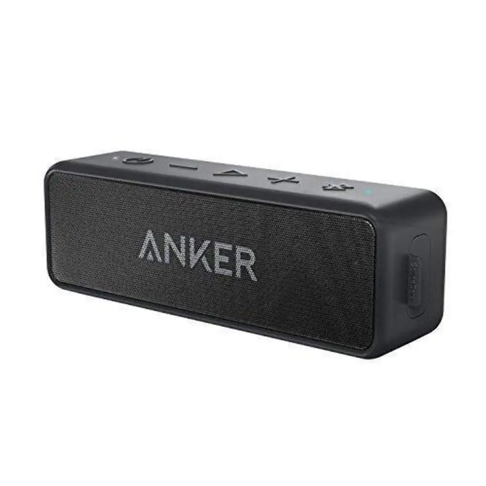 Anker SoundCore 2 Портативный Bluetooth Беспроводной Динамик лучше бас 24 часа воспроизведения 66ft диапазон Bluetooth IPX5 Водонепроницаемость - Цвет: Black