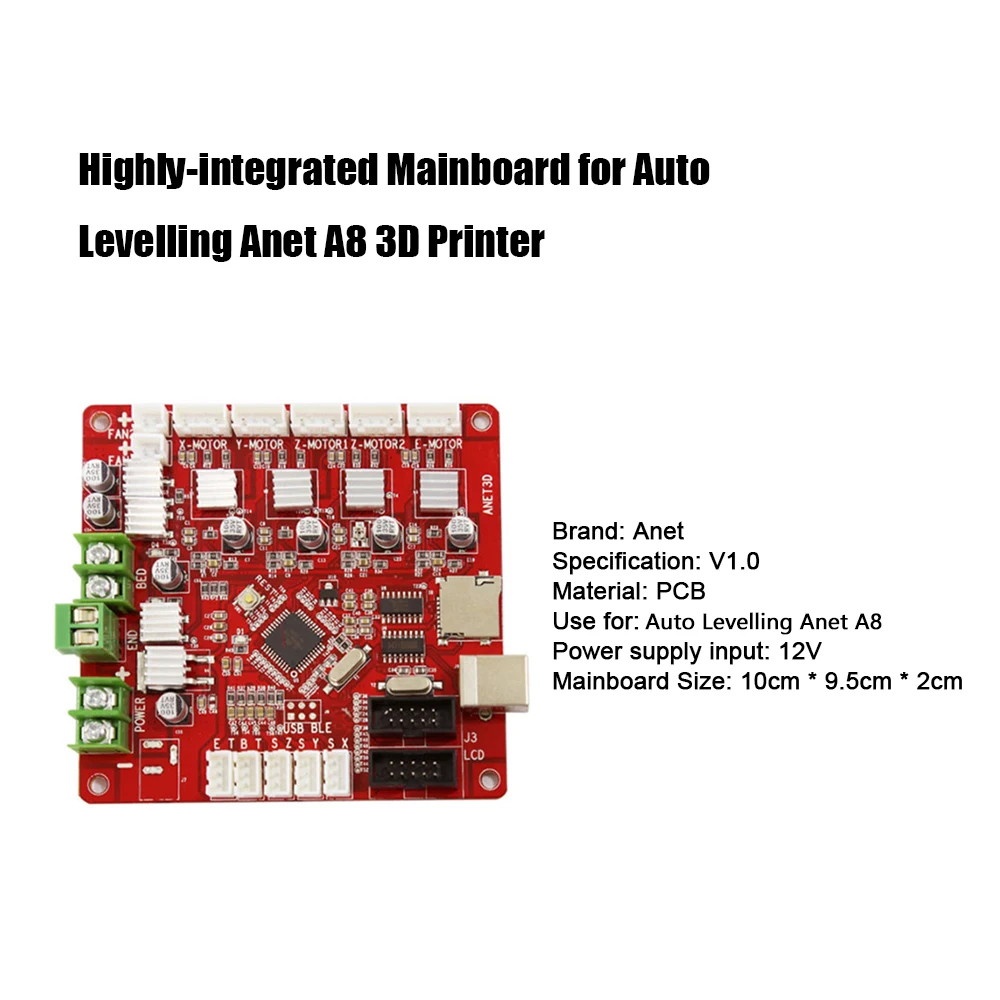 Anet 3D تحكم الطابعة اللوحة الرئيسية مجلس ل Anet V1.5 تحكم الطابعة Reprap i3 مندل ل A8 طابعة