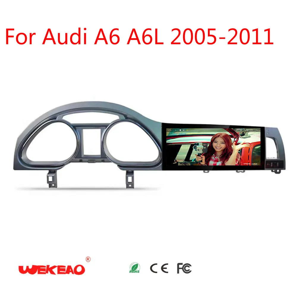 10 25 &quotаудио gps навигации Системы радио автомобиль Audi A6L A6 DVD видео мультимедийный