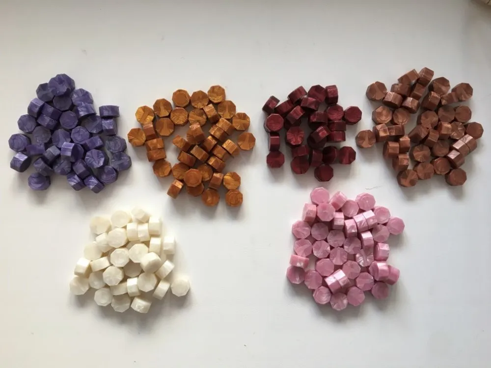 

New 6 colors retro sealing wax tablets beads / particles / strips of bronzing wax seal ancient sealing wax 30g,100-105pcs in BAG