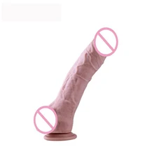HISMITH Liquid Silicone Dildos Realistic Penis Odorless Dildo Strong Suction Cup Dick Safe and Health FDA Mark Sex Toy for Women