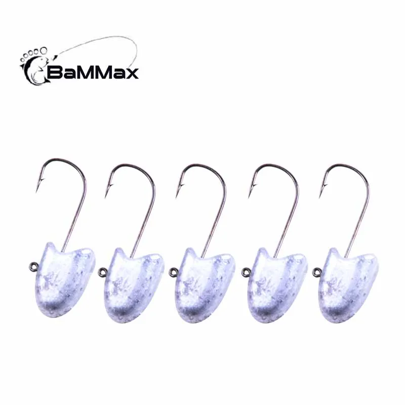 Bammax рыболовный крючок 5 шт. 2 6 г см 4 Jig head свинцовые крюк карп Рыбалка Мягкая