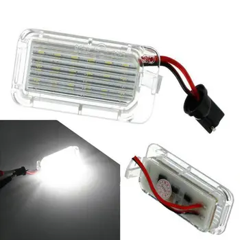 

2pcs 6000K White Error Free Car LED Number License Plate Lamp For Ford Focus 5D Fiesta Mondeo MK4 C-Max MK2 S-Max Kuga