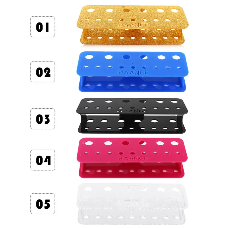 

15 Holes Makeup Brush Holder Professional Stand Makeup Brushes Eyeshadow Stamp Powder Brush Cosmetic Drying Rack Shelf #290765