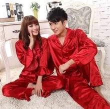 Men women lovers Silk Pajamas Sets 2016 Spring Summer Design Elegant Pajamas sleepwear Men women lovers Silk Pajamas Sets 2016 Spring Summer Design Elegant Pajamas sleepwear