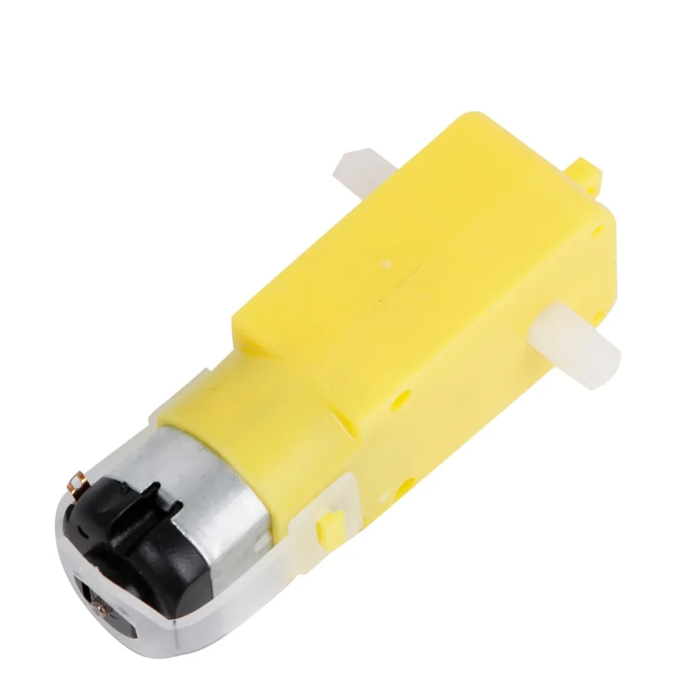 OOTDTY DC 3V 6V Motor Geared Smart TT Car Chassis Four wheel Drive Anti Interference