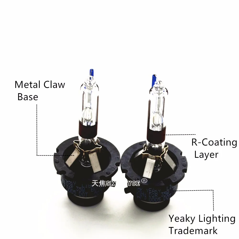 2pcs YEAKY D2R xenon hid bulb 5500K 35W yeaky lighting D2R car headlight kit replacement original xenon d2r 85126 (3)