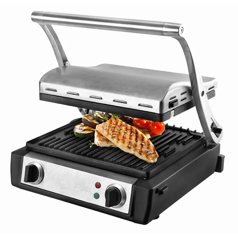 

Commercial Barbecue roaster Electric roasting beef sandwich machine Household breakfast Panini steak fried pan 1PC