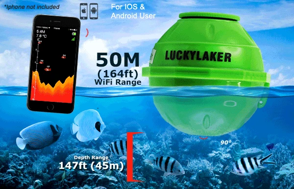 m profundidade 45 m recarregável android ios com extensor wi-fi