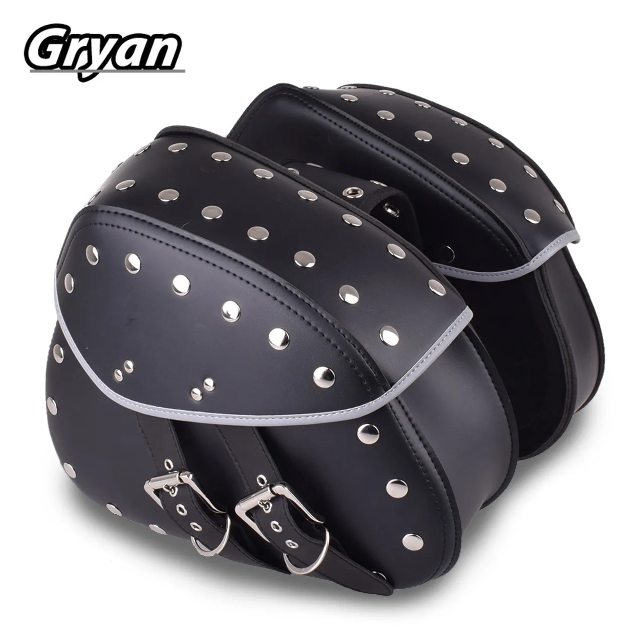 

37*12*30cm Premium Quality Motorcycle Saddle Bags For Harley XL883 XL1200 Sportster Side Tool Chopper Bobber JP03 Bag Luggage