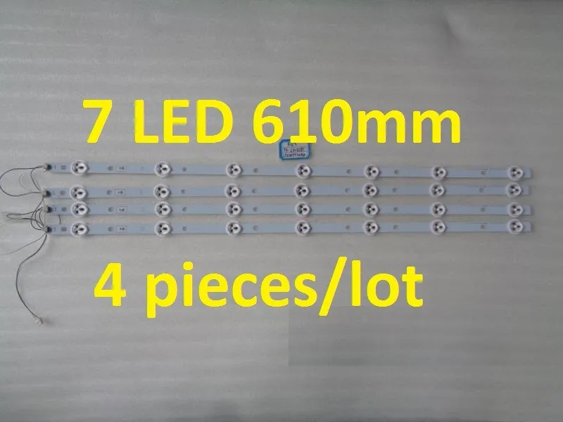 4 Pieces/lot LED strip SVB320AE6_REV4_130207 7 610mm for TH-L32B68C used part | Лампы и освещение