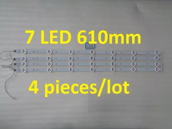 

4 Pieces/lot LED strip SVB320AE6_REV4_130207 7 LED 610mm for TH-L32B68C,used part